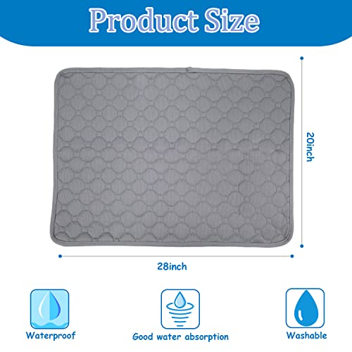 Washable Reusable Dog Pee Pads 20”x 28”,Waterproof Non-Slip Potty Training Pads for Dogs and Cats Puppy,Fast Drying Travel Pet Pee Pads，Leak-Proof Cat Potty Pads - size: 20” x 28”