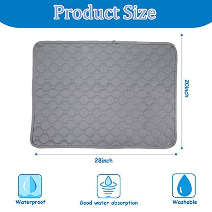 Washable Reusable Dog Pee Pads 20”x 28”,Waterproof Non-Slip Potty Training Pads for Dogs and Cats Puppy,Fast Drying Travel Pet Pee Pads，Leak-Proof Cat Potty Pads - size: 20” x 28”
