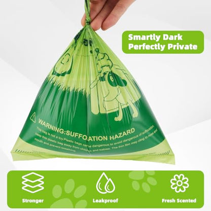 Dog Poop Bags Rolls, 540 Count Extra Thick Tear Resistant Poop Bags for Dogs, Leak Proof Pet Waste Bag for Outdoor Doggie Walking and Cat Litters Cleaning - size: 1 Count (Pack of 540)