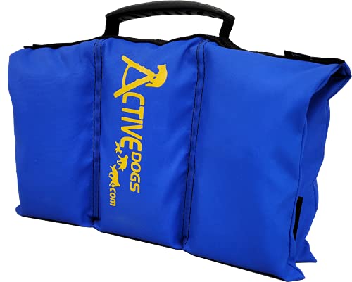 ActiveDogs Agility Saddlebag Sand Bag w/Weights 13# - Non-Constricting Saddlebags for Stabilizing Dog Agility Tunnel Equipment Indoor or Outdoor