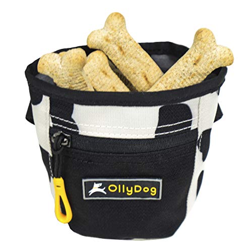 OllyDog Goodie Treat Bag, Dog Treat Pouch, Waist Belt Clip for Hands-Free Training, Magnetic Closure, Dog Training and Behavior Aids, Three Ways to Wear (Moon Shadows) - color: XMoon Shadow