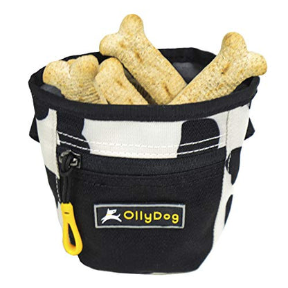 OllyDog Goodie Treat Bag, Dog Treat Pouch, Waist Belt Clip for Hands-Free Training, Magnetic Closure, Dog Training and Behavior Aids, Three Ways to Wear (Moon Shadows) - color: XMoon Shadow
