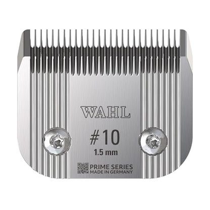 Wahl Pro Animal Wide Prime Series Blades - Professional Fine Tooth Pet Clipper for Horse, Cat & Dog Grooming - Made from High-Carbon Steel - #10, 1.5mm - size: #10