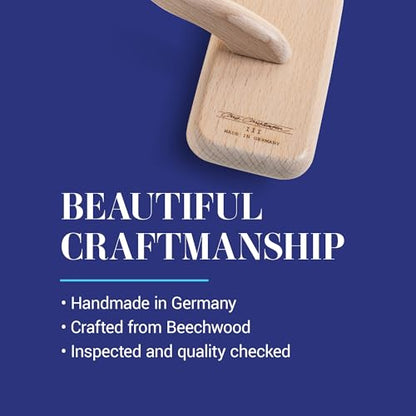 Chris Christensen Mark III Slicker Brush for Dogs, 12mm Pins, Groom Like a Pro, Handcrafted Lightweight Beechwood Ergonomic Handle, Stainless Steel Pins, A5III Medium. Made in Germany. - size: Mark III Medium