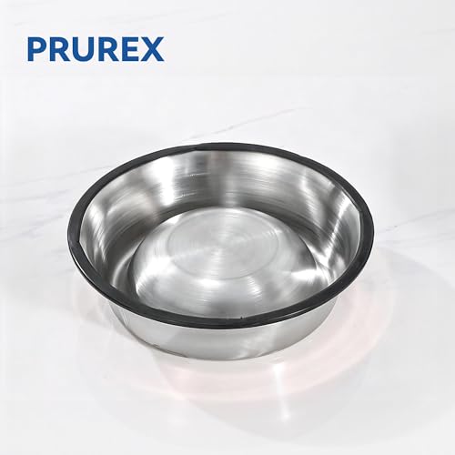 Nonslip Stainless Steel Dog Bowls, Dishwasher Safe, Rust Resistant, Single(Large)