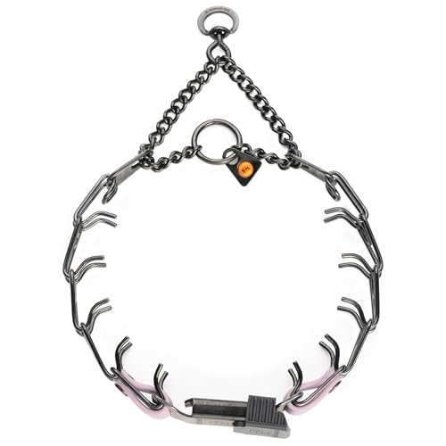 Herm Sprenger Black Stainless Steel Dog Collar with Quick Release ClicLock Buckle and Biothane Insert Training Collar Made in Germany (Pastel Purple, 16in x 2.25mm(Neck Size up to 13-14in)) - color: Pastel Purple, size: 16in x 2.25mm(neck size up to 13-14