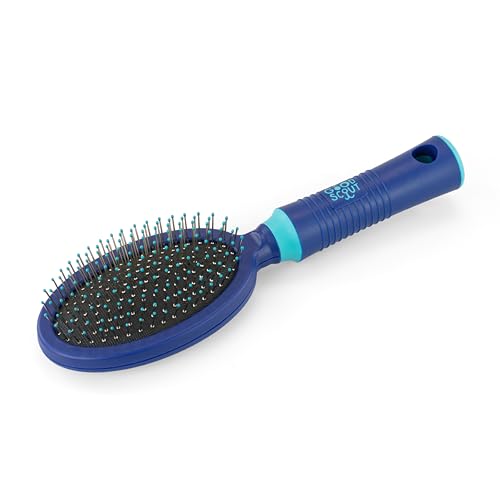 Good Scout Soft Steel Tip Brush, Best Deshedding Tool for Dogs & Cats, Gentle, Safe & Effective Pet Grooming Tool for Long & Short Haired Animals - style: Single Side Brush