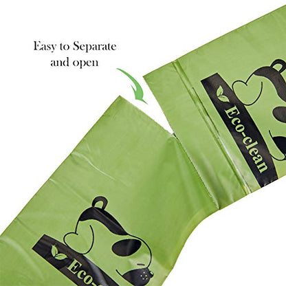 ECO-CLEAN Poop Bags Biodegradable, 16 Rolls/240 Bags, Dog Waste Bags, Unscented, Leak-Proof, Easy Tear- Off - color: 16 Rolls/240 Bags