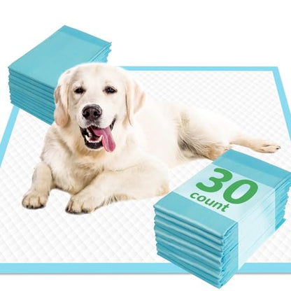 DEEP DEAR Dog Pads Extra Large 30"x36", 30-Count XXL Puppy Pads, Super Absorbent Pee Pads for Dogs, Disposable Bed Pads for Doggies, Puppies, Thicker X-Large Incontinence Pads for Dogs, Cats, Rabbits - size: Regular XXL: 30"x36"-30 Ct