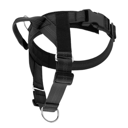 No Pull Dog Harness - Escape Proof Adjustable Vest, Breathable Mesh Anti-Choke Design with Reflective Straps, Training Harness for Small Medium Large Dogs for Daily Walking Camping Traveling - size: M