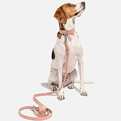 Wild One Dog Collar, Easy-Clean, All Weather Flex-Poly Strap with Metal, Durable, Dirt and Odor Resistant (Blush, L) - color: Blush, size: L