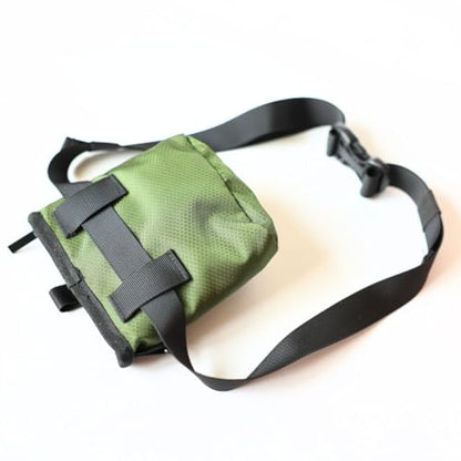 Callieco Mini Dog Treat Pouch with Magnetic & Zipper Closure | Small Waist Belt Training Behavior Aid Bag for Dog Walking with Poop Bag Dispenser (Green) - color: Green