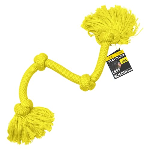 Playology Dog Toys | Dri-Tech Rope Tug of War Dog Toy for Tough Chewers | Chicken Scented Mega Size Tug Rope Toys for Extra Large Dogs - size: Mega, style: Chicken