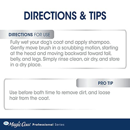 Four Paws Magic Coat Professional Series Grooming All-in-One Wet & Dry Detangling Brush for Dogs, 1 Count - size: One Size