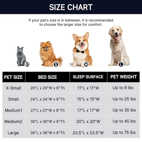 WESTERN HOME WH Calming Dog & Cat Donut Cuddler, Anti-Anxiety Warming Cozy Soft Round Bed, Fluffy Faux Fur Plush Cushion for Small Medium Dogs and Cats (20"/24"/27"/30") - color: Navy Grey, size: 20.0"l x 20.0"w x 6.0"th