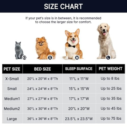 WESTERN HOME WH Calming Dog & Cat Bed, Anti-Anxiety Donut Cuddler Warming Cozy Soft Round Bed, Fluffy Faux Fur Plush Cushion Bed for Small Medium Dogs and Cats (20"/24"/27"/30") - color: Rainbow, size: 24.0"l x 24.0"w x 7.0"th