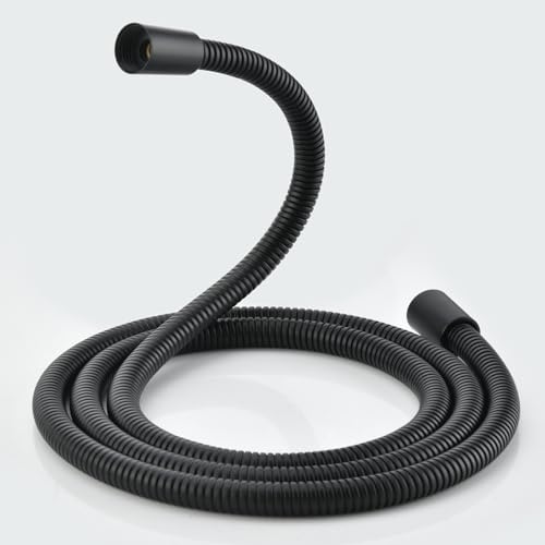 Black Shower Hose Replacement For Cleaning 304 Stainless Steel Shower Head Hoses 59 Inches High Pressure Bidet Hose Flexible Matte Black Extension Showerhead Hoses Extra Long - color: Black, size: 59 Inches