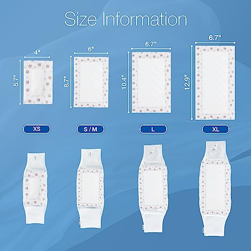 MICOOYO Dog Diaper Liners, Dog Diaper Pads, Disposable Dogs Booster Pads for Puppy, Belly Band Dogs Diapers Liners Male Doggie Diapers Inserts (Paws, XS 25Count) - size: XS 25Count