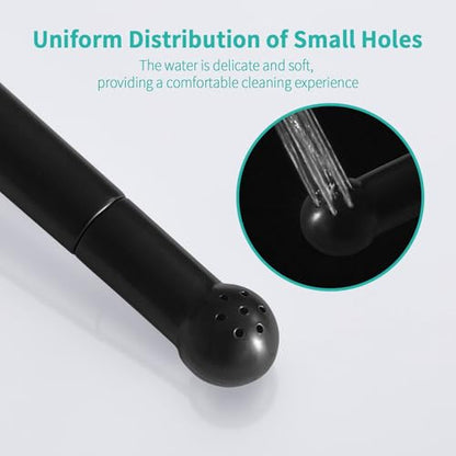BARROCK Bathroom Hand Held Bidet Sprayer for Toilet Handheld Shattaf Spray Head Attachment Replacement, Adjustable Water Pressure for Feminine, Pets and Baby Diaper Washing, Matte Black - color: Matte Black