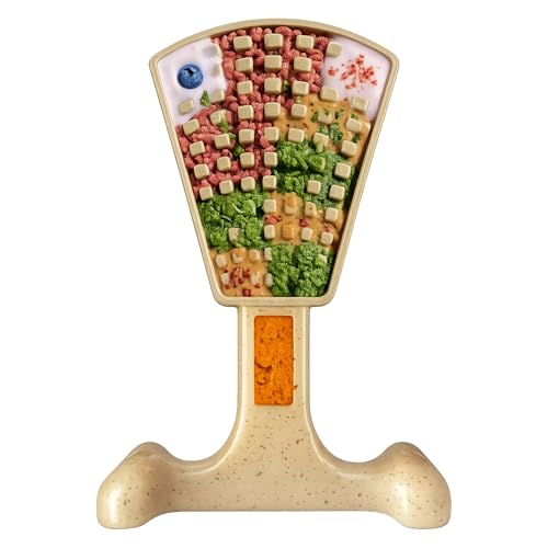 SodaPup Waffle Tower – Durable Dog Chew & Enrichment Toy Made in USA from Non Toxic Pet Safe Food Safe Nylon for Mental Stimulation, Clean Teeth, Fresh Breath, & Problem Chewing - color: Natural Waffle Tower