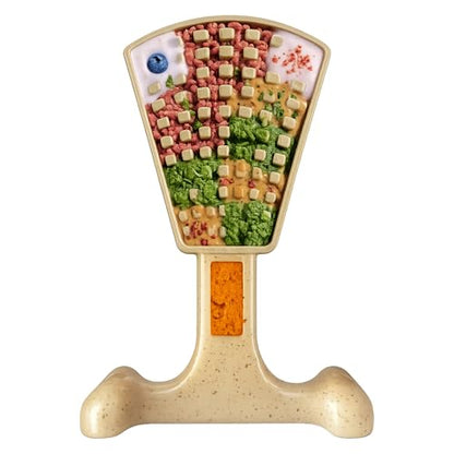 SodaPup Waffle Tower – Durable Dog Chew & Enrichment Toy Made in USA from Non Toxic Pet Safe Food Safe Nylon for Mental Stimulation, Clean Teeth, Fresh Breath, & Problem Chewing - color: Natural Waffle Tower