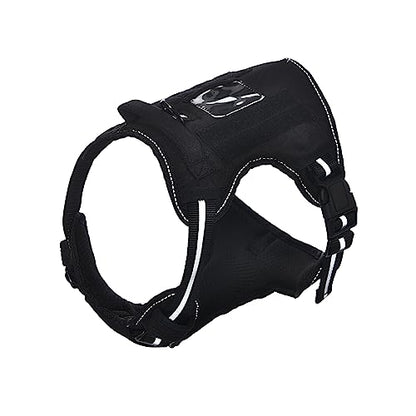 Amazon Basics No-Pull Dog Harness, Adjustable Front Clip, Escape Proof Tactical Vest, Small, Black - size: Small
