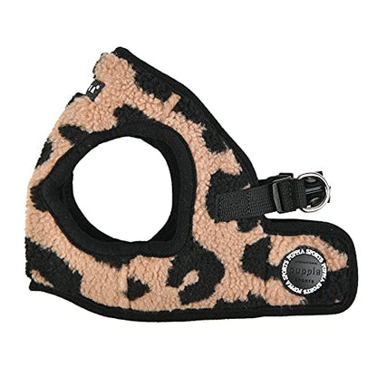 Puppia Serval Vest Dog Harness Step-in Warm Winter Leopard Pattern for Small and Medium Dog, Beige, X-Large - color: BEIGE, size: Extra Large