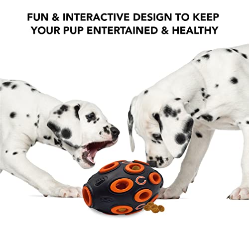 First NFL Chicago Bears Football Treat Dispensing Toy for Dogs and Cats, Interactive Fun, Natural Rubber - color: Chicago Bears
