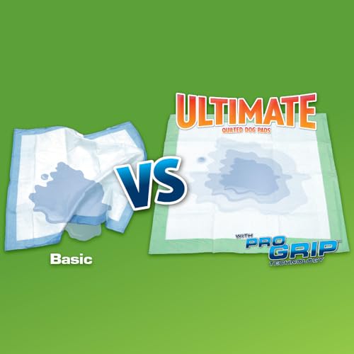 OUT! Petcare Large Dog Pee Pads, Disposable Quilted Training Pads with Pro-Grip, Leak Proof Absorbent Backing, Fast Drying, Puppy Housebreaking, Non Slip, Indoor Pet Potty Supplies, 21x21, 50 Count - size: 50 ct