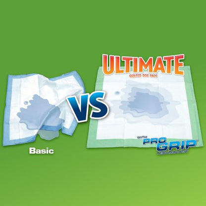 OUT! Petcare Large Dog Pee Pads, Disposable Quilted Training Pads with Pro-Grip, Leak Proof Absorbent Backing, Fast Drying, Puppy Housebreaking, Non Slip, Indoor Pet Potty Supplies, 21x21, 50 Count - size: 50 ct
