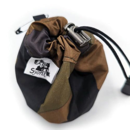 Small Dog Treat Pouch Puppy Training Bag with Carabiner Clip, Bait Bag