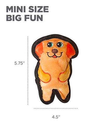 Outward Hound Invincibles Mini Plush Dog Toy 3-Pack, Dog-Chicky-Pig, XS - color: Dog-Chicky-Pig, style: 3-Pack