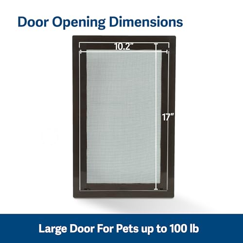 PetSafe Dog Door for Screen Door Size Large for Dogs and Cats up to 100 lb Use in Screen Doors Window Screens and Porch Screens - size: Large (Pack of 1)
