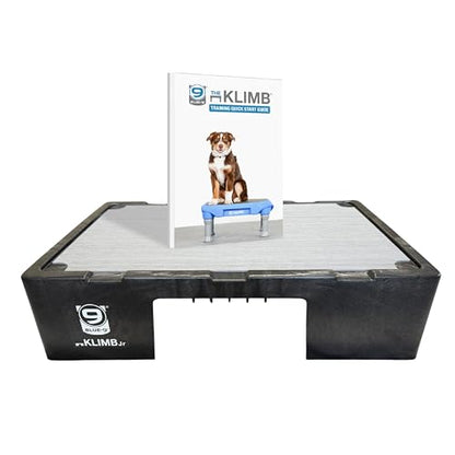Blue-9 KLIMB Jr. Professionally Designed Dog Training Platform and DIY Guide for Behavior Basics, Made in The USA, Black - color: Black