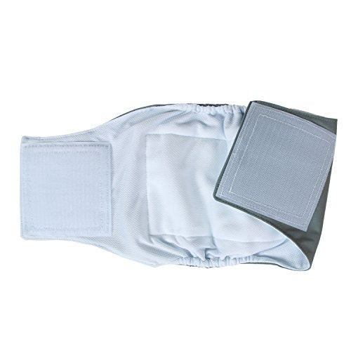 Teamoy Male Dog Belly Bands Washable 4-Pack, Reusable Dog Diapers Wraps for Incontinence & Marking (M,13"-16" Waist) - size: M(13"-16"Waist)