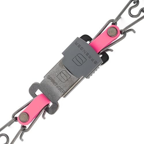 Herm Sprenger Black Stainless Steel Dog Collar with Quick Release ClicLock Buckle and Biothane Insert Training Collar Made in Germany (Passionfruit Pink, 16in x 2.25mm(Neck Size up to 13-14in)) - color: Passionfruit Pink, size: 16in x 2.25mm(neck size up