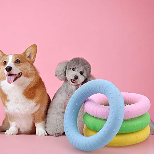 Dog Chewing Ring Toy, Bite Proof TPR Puppy Chew Toy, Creative Teething Ring for Dogs, Funny Interactive Pet Training Toy, 3.15 in Diameter