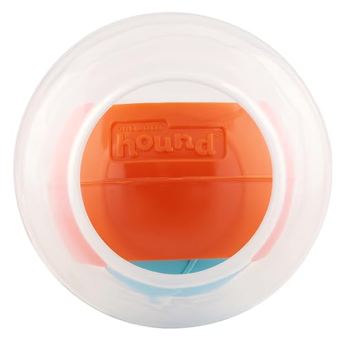 Outward Hound Nina Ottosson Topsy Treat Ball Dog Puzzle Interactive Treat Puzzle Dog Enrichment Dog Toy, Level 1 Beginner, Orange - color: Dog Rumble (Orange)