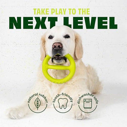 Benebone Natural Rubber Tug Interactive Dog Toy, Natural Rubber, Flat - size: 1 Pack, style: Flat Tug