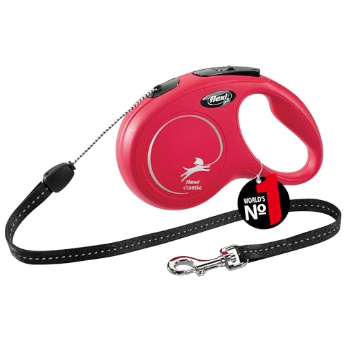 Flexi Roll-Leash New Classic S Rope 8 M Blue for Dogsup to Max. 12 kg - size: us size s