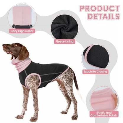 Dog Sweater,Dog Fleece Jacket Vest,Stretchy Pullover Soft Dog Sweatshirt, Lightweight Turtleneck Dog T-Shirts,Pullover Dog Pajamas,Stylish Pet Outfits,Warm Dog Winter Coat for Small Medium Large Dogs - color: Grey, size: X-Large