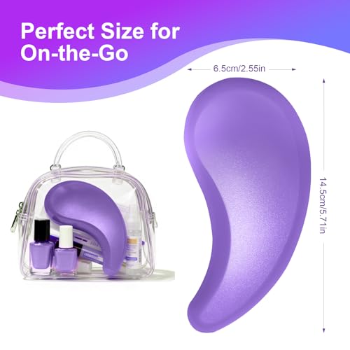Small Dog Brush - Puppy Hair Brush- Grooming Tool for Teddy, Yorkies, Maltese, Shih Tzu, Chihuahua (Purple) - color: Purple