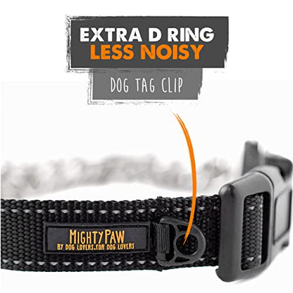 Mighty Paw Martingale Dog Collar 2.0 | Trainer Approved Limited Slip Collar with Stainless Steel Chain & Heavy Duty Buckle - Modified Cinch Collar for Gentle & Effective Pet Training - Small, Black - color: Black, size: Small