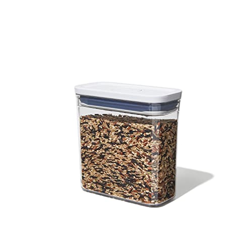 OXO Good Grips POP Container, 1.2 Qt - Rectangle - Pasta, Transparent - color: White, size: 1.2 Qt - Rectangle