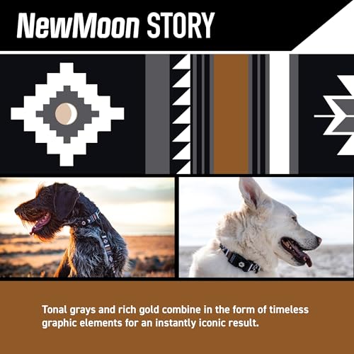 Wolfgang Heavy Duty, Adjustable Dog Collar with Quick Release Nylon Buckle for Walking & Training, NewMoon Print, Small - color: NewMoon Print, size: Small (5/8 Inch x 8-12 Inch)