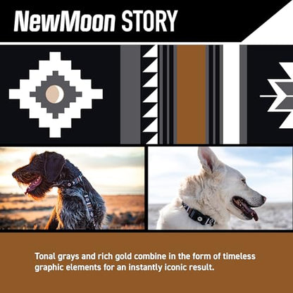 Wolfgang Heavy Duty, Adjustable Dog Collar with Quick Release Nylon Buckle for Walking & Training, NewMoon Print, Small - color: NewMoon Print, size: Small (5/8 Inch x 8-12 Inch)