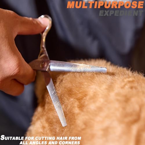 High-end Professional Dog Grooming Thinning Scissors Teeth Cutting Blending Shears Pet Texturizing Shears 7 Inch Extremely Very Sharp Stainless Steel Alloy For Cat Other Animals Groomer - size: 7inch, style: Thinning Shears