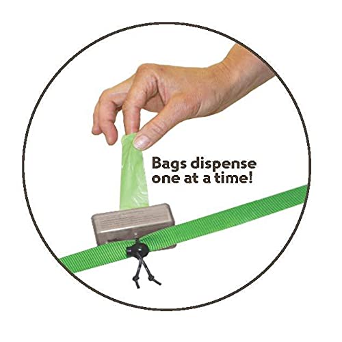 Neater Pet Brands Neater Bags Dog Waste Bag, No Rolls - Dog Poop Bags Dispense One at a Time, Doggie Poop Bag with Easy-Tie Handles, Dispenser Attaches to Any Leash (210 Count, Pink Chevron) - size: 210 Bags + Pink Dispenser