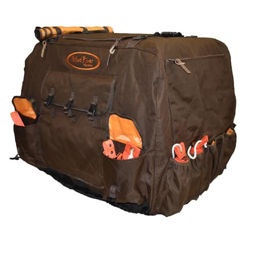 Mud River Dixie Kennel Cover, Brown, Medium - style: Medium (32″ x 23″ x 25″)