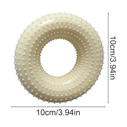 Thermoplastic Rubber Chew Ring, 10cm, Calming Pet Toy, Textured, Boredom Relief Tool, Wellness Support, Exercise, Training, Daily Activity Use